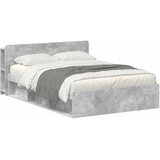  Okvir kreveta s pohranom Betonska siva 140 x 190 cm | shoptok.hr