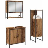  Set namještaja za kupaonicu 3 kom. Smeđa 33 x 33 x 113,5 cm | shoptok.hr