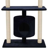 vidaXL Mačje drevo s praskalniki iz sisala 95 cm temno modre barve | Shoptok.si