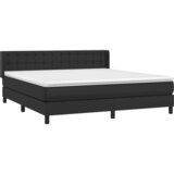 Krevet s oprugama i madracem crni 180 x 200 cm od umjetne kože | shoptok.hr
