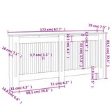  Pokrov za radijator crni 172 x 19 x 81,5 cm konstruirano drvo | shoptok.hr