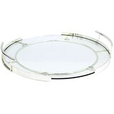 Schafer Schäfer Glass Tray srebrna Ø 36 cm Cashi | shoptok.hr