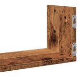 vidaXL Zidne police 3 kom boja staro drvo 58x18x18cm konstruirano drvo | shoptok.hr