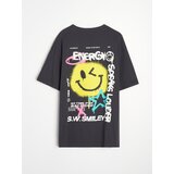 Sinsay Pamučna majica s printom na leđima Smiley World | shoptok.hr