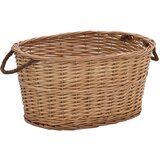  Košara za drva za ogrjev s ručkama 58x42x29 cm od prirodne vrbe | shoptok.hr