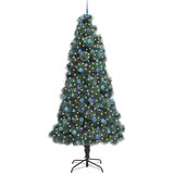  Umjetno predloženo božićno drvce s setom kuglica Zelena 240 cm | shoptok.hr