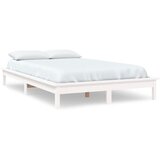 The Living Store Posteljni okvir bel 120x200 cm trdna borovina - Posteljni Okvir, (21525669) | Shoptok.si