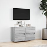  Zidni TV ormarić s LED svjetlima siva boja hrasta 80x31x45 cm | shoptok.hr