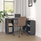  Radni stol sivi 110 x 50 x 75 cm od masivne borovine | shoptok.hr