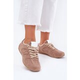 Boto Ladies Sports Shoes Made Of Eco Suede Dark Beige Dorella | Shoptok.si