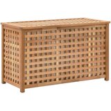 vidaXL Skrinja za perilo iz trdne orehovine 77,5x37,5x46,5 cm, (20704816) Cene