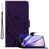 Cadorabo Ohišje, združljivo z Apple iPhone 12 / 12 PRO v klasična temno modra - Zaščitni ovitek v cvetličnem dizajnu z magnetnim zapiranjem, stoječo funkcijo in režami za kartice, (20561258) Cene