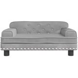  Krevet za pse svjetlosivi 70 x 45 x 30 cm baršunasti | shoptok.hr