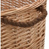  Košara za drva za ogrjev s ručkama 78x54x34 cm od prirodne vrbe | Eponuda.com
