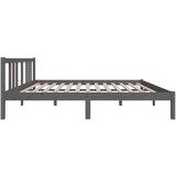  Za krevet od masivnog drva sivi 140 x 190 cm | shoptok.hr