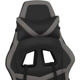  Masažna igraća stolica crno-siva od umjetne kože | shoptok.hr