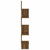  Kutna zidna polica boja hrasta 20x20x127,5 cm konstruirano drvo | shoptok.hr