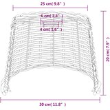  Sjenilo za stropnu svjetiljku smeđe Ø 30 x 20 cm od pruća | shoptok.hr