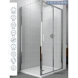 Copen Tuš kabina Atlas, Providno staklo 6mm, Srebrni ram, 150x70x195cm Cene