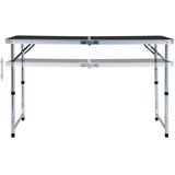  Sklopivi stol za kampiranje sivi aluminijski 120 x 60 cm | shoptok.hr