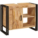 vidaXL Ormarić za umivaonik 71 x 33 x 58 cm Čvrsto drvo manga, željezo Cijene
