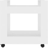 Kolica za radni stol bijela 60x45x60 cm od konstruiranog drva | Eponuda.ba