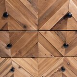 MID.YOU Široka Komoda Santjago Black Sun, Črna, Rjava | Shoptok.si