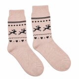 B.Fortuna ženske volnene nogavice Nordic Reindeer - Roza | Shoptok.si