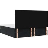 vidaXL Otomanski okvir kreveta s madracima crni 180x200cm baršunasti | shoptok.hr