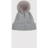 Marisse Hat With Fur Pompom, Gray | ePonuda.com