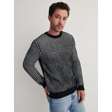 Reserved rebrast pulover - črna | Shoptok.si
