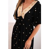 Kesi Włoski Women's viscose dress with a tie on the back black | shoptok.hr