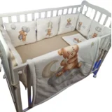 Posteljina za krevetac, 12x60, Bela