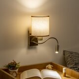  Brilagi - LED zidna lampa NUBILA 1xE27/25W/230V + LED/3W mesing/braon | Eponuda.com