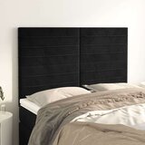 vidaXL Uzglavlja 4 kom crni 72 x 5 x 78/88 cm baršunasta | shoptok.hr