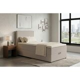 MID.YOU POSTELJA Z VZMETNICO 100 cm x 200 cm , tekstil, leseni material bež Cene