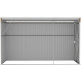 vidaXL vrtna lopa rjava 118x288x178 cm pocinkano jeklo | Shoptok.si