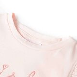  Dječja majica s volanima na rukavima nježnoružičasta 140 | shoptok.hr