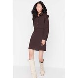 Trendyol Brown Collar Detailed Dress | ePonuda.com