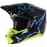Alpinestars S-M5 Action Helmet Black/Cyan/Yellow Fluorescent/Glossy XL Čelada