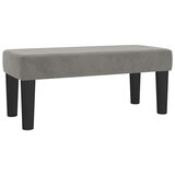  s oprugama i madracem svjetlosivi 120x190 cm baršunasti | shoptok.hr