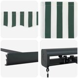  Povlačivi tende Zelena i bijela 350 x 250 cm Platno i Aluminij | Eponuda.ba
