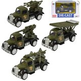 Magic Toys Die-Cast: Vojaški avtomobilček v več različicah s pogonom na vztrajnik 1/55 | Shoptok.si