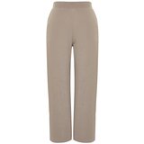 Trendyol Curve Brown Wide Cut Knitted Trousers Cijene