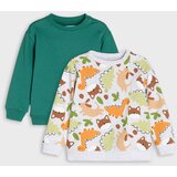 Sinsay Pamučne crewneck majice s motivom životinja 2 pack | shoptok.hr