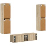  Set TV komoda 6 pcs Sonoma hrast Konstruirano drvo | Eponuda.com