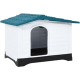 vidaXL Kućica za pse plava 90,5 x 68 x 66 cm od polipropilena Cijene