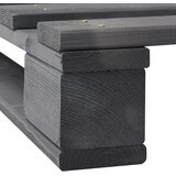 Okvir za krevet od paleta od masivne borovine sivi 200 x 200 cm | shoptok.hr