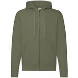 Fruit Of The Loom Olive Zippered Hoodie Classic | Shoptok.si