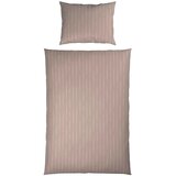 Dieter Knoll OBOJESTRANSKA POSTELJNINA STRIPES DK 140/200 cm saten bež | Shoptok.si
